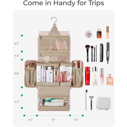 Extra Large Makeup Bag for Women