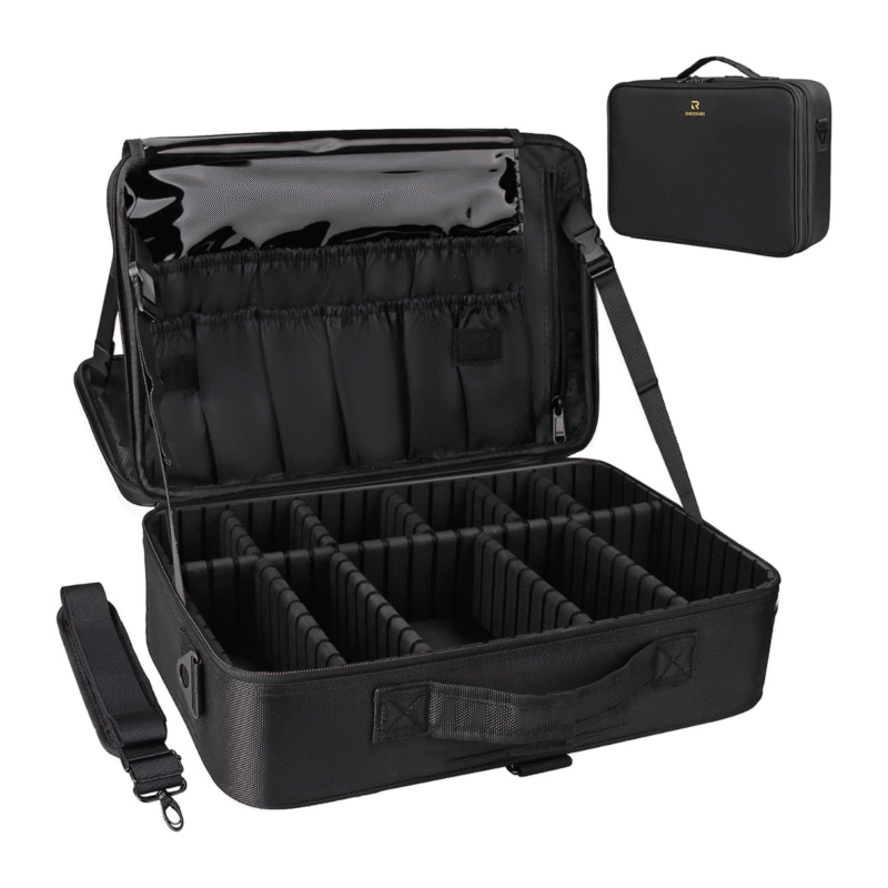 Large Train Case Makeup Bag