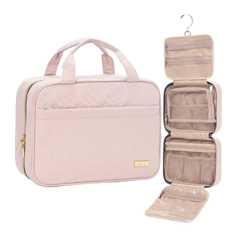 NISHEL Travel Makeup Bag for Women