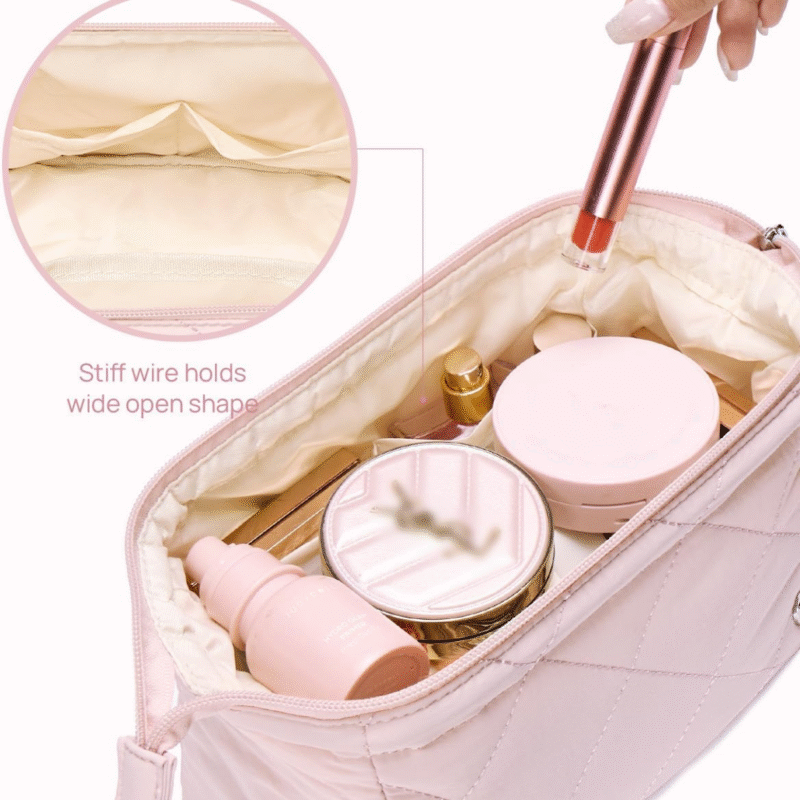 Puffer Makeup Bag for Women