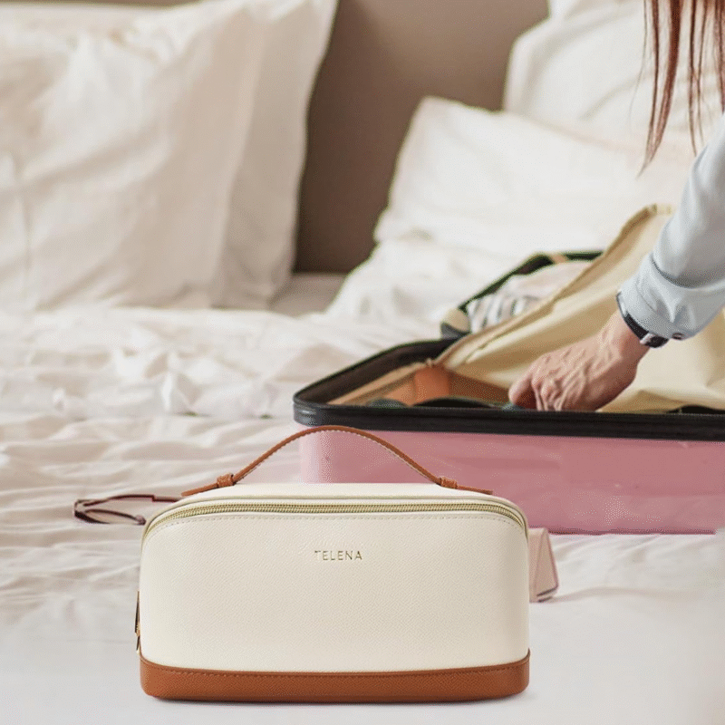 Telena Makeup Bag Large Capacity Travel Cosmetic Bag - Image 2
